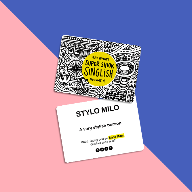 SAY WHAT? Learn Singlish Playing Cards