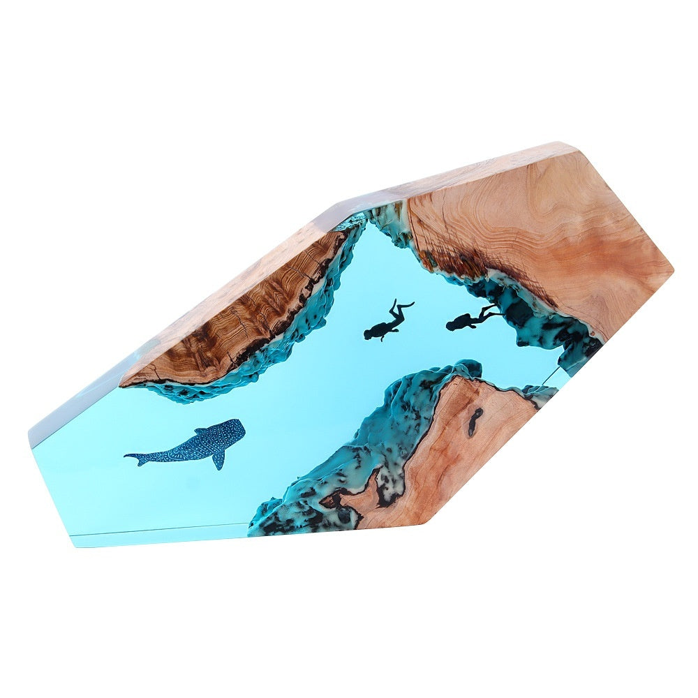Dive Moment Resin Lamp Handcrafted