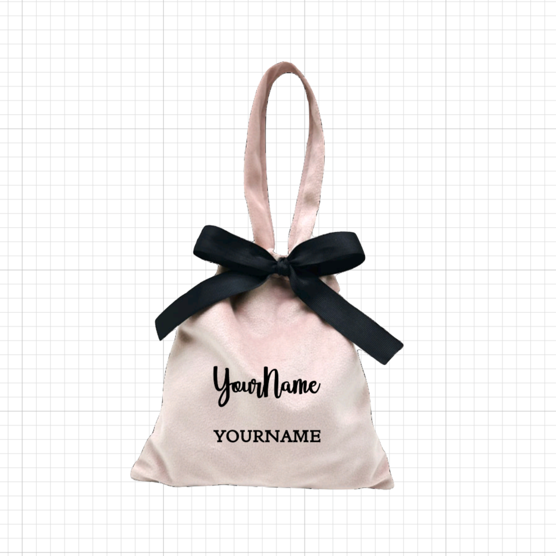 Personalised Velvet Drawstring Handcarry Bag Giftbag